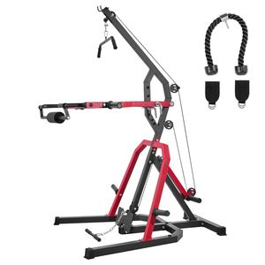 "Home Gym System Leverage LAT Low <b>Row</b> <b>Machine</b> 2:1 Ratio Strength Training for Squats Deadlifts Bench Press" - Product Image 1