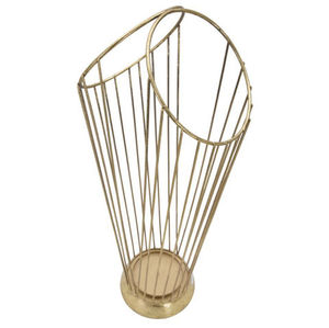 Metal Umbrella Stand With <b>Gold</b> Finish Suitable For Homes Offices Hotels And Commercial Spaces Umbrella Stand In <b>Gold</b> - Product Image 4