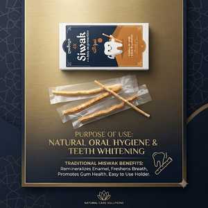 Paquete de 4 Palitos Miswak, Cuidado Bucal Natural, Palitos Herbales para Limpieza Dental, para una Higiene Dental Completa, Aliento Fresco y Saludable - Product Image 4