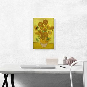 ภาพพิมพ์ศิลปะดอกทานตะวันบนผ้าใบ สไตล์ปี 1889 - Product Image 3