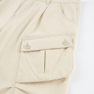 Pantalones Cortos de Mezclilla Unisex Estilo Urbano al por Mayor, Silueta Holgada de Verano, Acabado Lavado, Cintura Media, Vintage, Dobladillo sin Rematar, Diseño con Bolsillos Grandes - Product Image 5