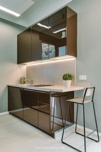 Juego de Muebles de Cocina Modulares Ecológicos de Madera Moderna, Puertas de MDF/Tablero de Partículas, Acabado Brillante, Fácil Instalación - Product Image 4