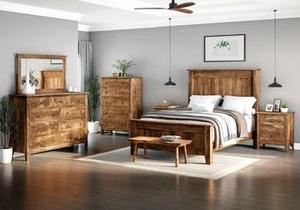 Nouvelle collection 2026 : Ensemble de meubles de chambre de luxe en bois massif sculpté à la main – Lit et mobilier de chambre complet en bois 100% naturel pour la maison - Product Image 3