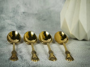 Handmade <b>Copper</b> Spoon Premium Quality Kitchen Cutlery Eco Friendly Durable Ayurvedic Health Benefits Dining Serving <b>Utensil</b> Set - Product Image 3