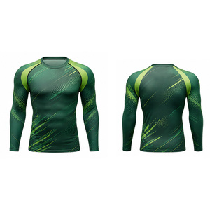 T-shirt de compression pour hommes, personnalisé, séchage rapide, respirant, extensible, pour entraînement sportif, vente en gros, vêtements de sport UE/US - Product Image 6