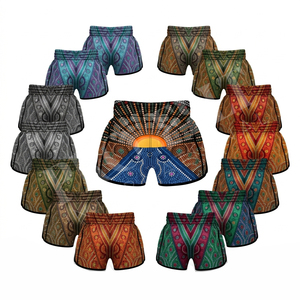 Shorts de Muay Thai personnalisés de haute qualité pour hommes, logo personnalisé sublimé, shorts d'arts martiaux respirants pour l'entraînement au kickboxing pour hommes - Product Image 1