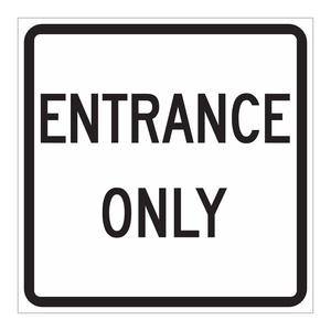 Panneau de signalisation pliable Brady 18x18 pouces pour entrée directionnelle intérieure/extérieure, idéal pour la circulation routière - Product Image 1