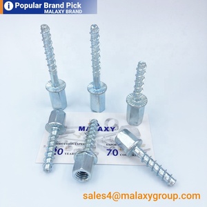 MALAXY Vis autotaraudeuse à béton avec filetage intérieur pour tige de suspension de 3/8 "<span class=keywords><strong>Boulon</strong></span> d'ancrage à béton fileté <span class=keywords><strong>femelle</strong></span> - Product Image 2