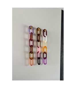 Cadena de acrílico de tamaño personalizado, colorida, de resina epoxi natural, cadena decorativa para pared, hecha en India, cadena de resina para colgar en la pared, más vendida. - Product Image 6