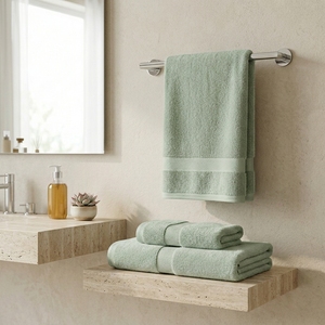 Juego de Toallas de Algodón Zero Twist de 3 Piezas con Etiqueta Privada, Logotipo Personalizado, para Baño, Manos y Cara, Ecológicas, Suaves, OEKO-TEX, para Hotel, Spa, Hogar, Regalo - Product Image 5
