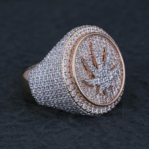 Anillo de Moissanita Iced para Mujer de 5 Ct, Plata de Ley 925, Bañado en Oro Amarillo, Sin Níquel, Sin Plomo, Estilo Hip Hop, Brillante, para Fiesta - Product Image 2