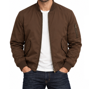 Blouson bomber rembourré, vente en gros directe usine, coutures durables, poches utilitaires, doublure, fournisseur, échantillons de stock, catalogue - Product Image 1