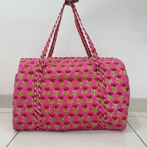 Bolsa de Viaje Deportiva Acolchada Hecha a Mano, Resistente, de Gran Capacidad, Bolsa de Lona de Algodón - Product Image 5