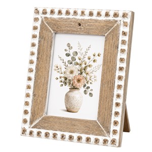 Deluxe Quality <b>Wood</b> Photo <b>Frame</b> with In-laid Beading Farmhouse Tabletop <b>Picture</b> <b>Frame</b> for Desk & Gallery Wall Decor Wholesale - Product Image 1