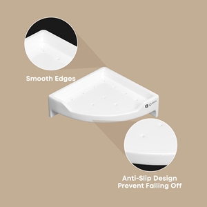 Estante Esquinero de 9 Pulgadas para Encimera de Baño, Organizador de Bambú de 2 Niveles para Cosméticos y Artículos de Aseo - Product Image 6