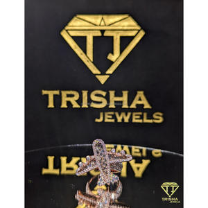 Bague de luxe entièrement sertie de diamants Moissanite en argent sterling 925, style Hip Hop, pour hommes et femmes, par Trisha Jewels - Product Image 3