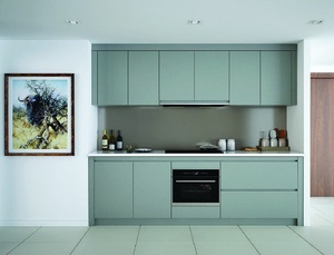 Vietnam Modern <b>Wall</b>-Mounted Kitchen <b>Cabinets</b> Durable Particle Board MDF Plywood Eco-Friendly <b>Metal</b> Handles Apartment Use 5 - Product Image 1