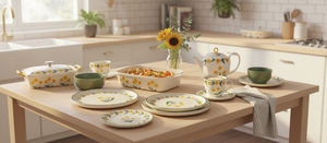 Cazuela Rectangular de Porcelana Blanca, Apta para Horno y Lavavajillas, Multifuncional, con Tapa, para Comidas Familiares, No Tóxica - Product Image 6