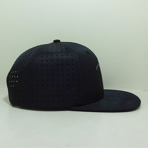 Wholesale Custom Logo 5 Panel Laser Cut Perforated Golf Hat Embroidered <b>Flat</b> Brim Golf <b>Cap</b> High Quality Premium <b>Cap</b> For <b>Men</b> And - Product Image 2