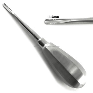 Elevadores Dentales de Raíz 2.5mm 3.5mm 4.5mm de Acero Inoxidable, Juego de Instrumentos Quirúrgicos Manuales con Empuñadura Acolchada de Lujo, Set Lindo Levien 3 Piezas - Product Image 2