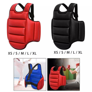 Protector de Pecho de Cuero Resistente para Entrenamiento de Artes Marciales y Taekwondo - Product Image 6