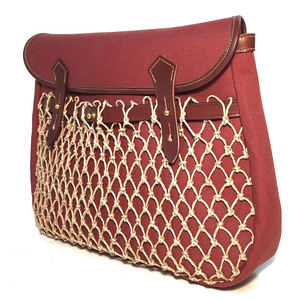 Bolsa de Caza Vintage de Lona y Cuero, Bolsa para Cartuchos, Correa Ajustable, Forro Impermeable, Porta Municiones, OEM al por Mayor - Product Image 2