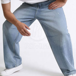 Pantalon en jean décontracté pour homme, coupe droite, sur mesure, 100% coton, écologique, respirant, léger - Product Image 5