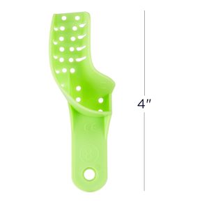 Plateaux d'empreinte dentaire en plastique autoclavables, perforés, réutilisables, rigides (Quadrant Supérieur-Droit / Inférieur-Gauche) - Product Image 2