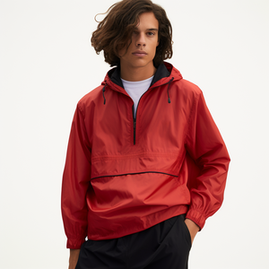 Veste coupe-vent légère pour homme, à capuche, fermeture éclair intégrale, résistante au vent, pour course à pied, randonnée, vêtements de sport décontractés - Product Image 4