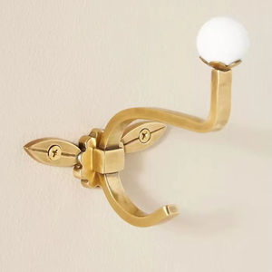 Vintage Gold Aluminium Flower Wall <b>Hook</b> Elegant Bird Multi Hanger Creative Luxury <b>Towel</b> Robe Coat Holder Bracket Mount Rack - Product Image 3