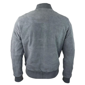 Custom Made Breathable <b>Leather</b> Bomber <b>Jacket</b> For Men <b>Long</b> Sleeves Best Selling Men Winter <b>Jacket</b> - Product Image 4
