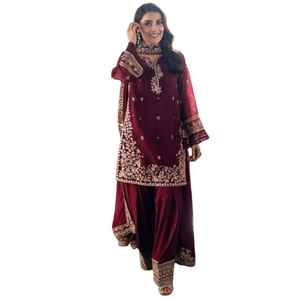 Trajes de Algodón/Lino Pakistaníes Cómodos para Mujer a un Precio Razonable, Vestido de Verano para Mujer, Trajes de Algodón/Lino Pakistaníes - Product Image 1