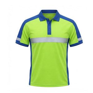 Chemises polo classiques pour hommes, tissu en mélange de coton doux, manches courtes, col classique, vêtements décontractés pour le travail - Product Image 1