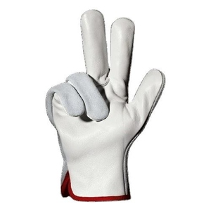 Gants de sécurité en cuir grainé de vachette, gants de travail industriels, dos en cuir croûte de vachette pour conducteurs, gants de protection industrielle - Product Image 1