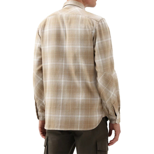 High Quality OdmOem Custom Logo <b>Plaid</b> Cotton Long Sleeve Flannel <b>Shirt</b> - Product Image 1