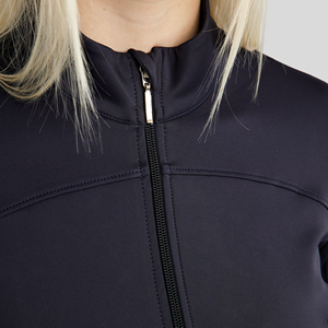 Chaqueta de equitación para mujer, corte ajustado, con cremallera, abrigo para jinete, transpirable, elástica, ropa deportiva para exteriores - Product Image 2