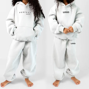 Conjuntos de Ropa para Niñas, Nuevos Conjuntos de Sudadera con Capucha y Pantalones Deportivos Grises 2026, Ropa Infantil Unisex, Trajes Deportivos, Sudaderas, Conjuntos Deportivos - Product Image 1