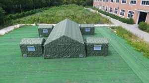 Tente combinée de camouflage d'abri de stockage de sauvetage médical extérieur portatif imperméable gonflable utilisation d'urgence personnalisée - Product Image 3