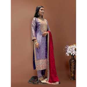 Conjunto de Top, Pantalón y Dupatta para Mujer con Bordado y Trabajo de Lentejuelas - Product Image 2