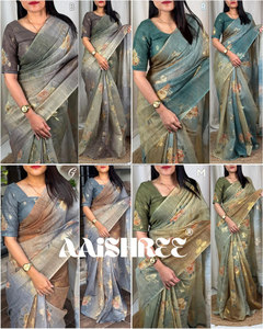 Elegant Design High Quality Beautiful Luxury Fashion Mulmul Cotton Silk Saree for Daily & Office Wear Designer Ladies Outfit - Product Image 5