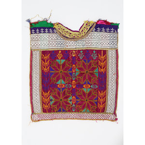 Vestido sin mangas de seda y lino con paneles de textil rajastaní, bordado afgano, tela para todas las estaciones. - Product Image 2