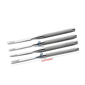 Juego de Cinceles Dentales para Hueso, 4 Cinceles Osteótomos Quirúrgicos Manuales para Cirugía de Implantes Orales, Acero Inoxidable de Precisión, Duradero - Product Image 2