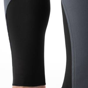 Culotte d'équitation homme en polyester, bambou et élasthanne, respirante, coupe ajustée, taille mi-haute, avec fermeture auto-agrippante et logo personnalisable - Product Image 3