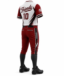 <b>Baseball</b> Uniform Men's Short Sleeve Sublimated Jersey with Pants Moisture Wicking Athletic Fit All Seasons - Product Image 2