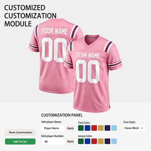 เสื้อฟุตบอลอเมริกันแฟชั่นขายส่ง แห้งเร็ว คุณภาพสูง สำหรับผู้ชาย - Product Image 2