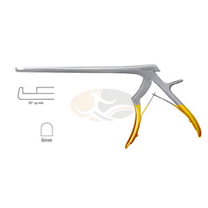 JACKBILLY - Pinza manual de 90 grados, 6 mm, tipo Kerrison, de acero inoxidable, para cirugía neurológica y ortopédica de columna vertebral, con certificación CE - Product Image 1