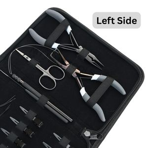 Juego de Herramientas Profesionales para Extensiones de Cabello de Salón, Plateadas, con Pinza para Abrir Cuentas, Gancho, Herramienta para Dividir el Cabello y Pinzas para Seccionar - Product Image 4