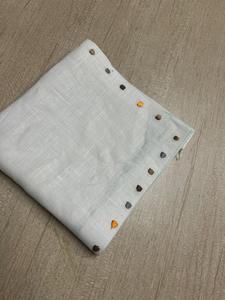 Serviette carrée en coton brodée à la main, écologique et luxueuse, avec motif floral, taille personnalisée pour la maison, les restaurants, les mariages et les fêtes - Product Image 6