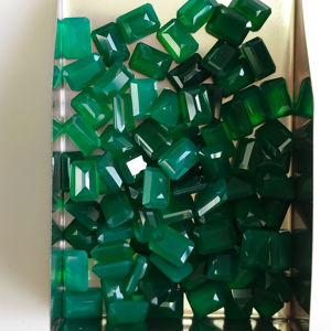 Ónix Verde Natural, Corte Octogonal de 7x5MM, Gema Suelta de la Mejor Calidad para Joyería, Gemas de Red Mountain - Product Image 5