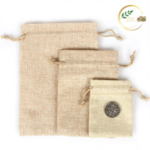 Biodegradable Natural Jute Grocery Market Tote with Cotton Handles for Eco Friendly Shopping - Product Image 2